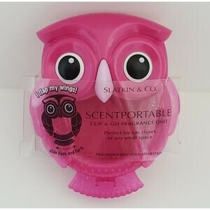 Pink Owl Scentportable RETIRED Bath Body Works Wings Flap Car No Disc Visor Clip